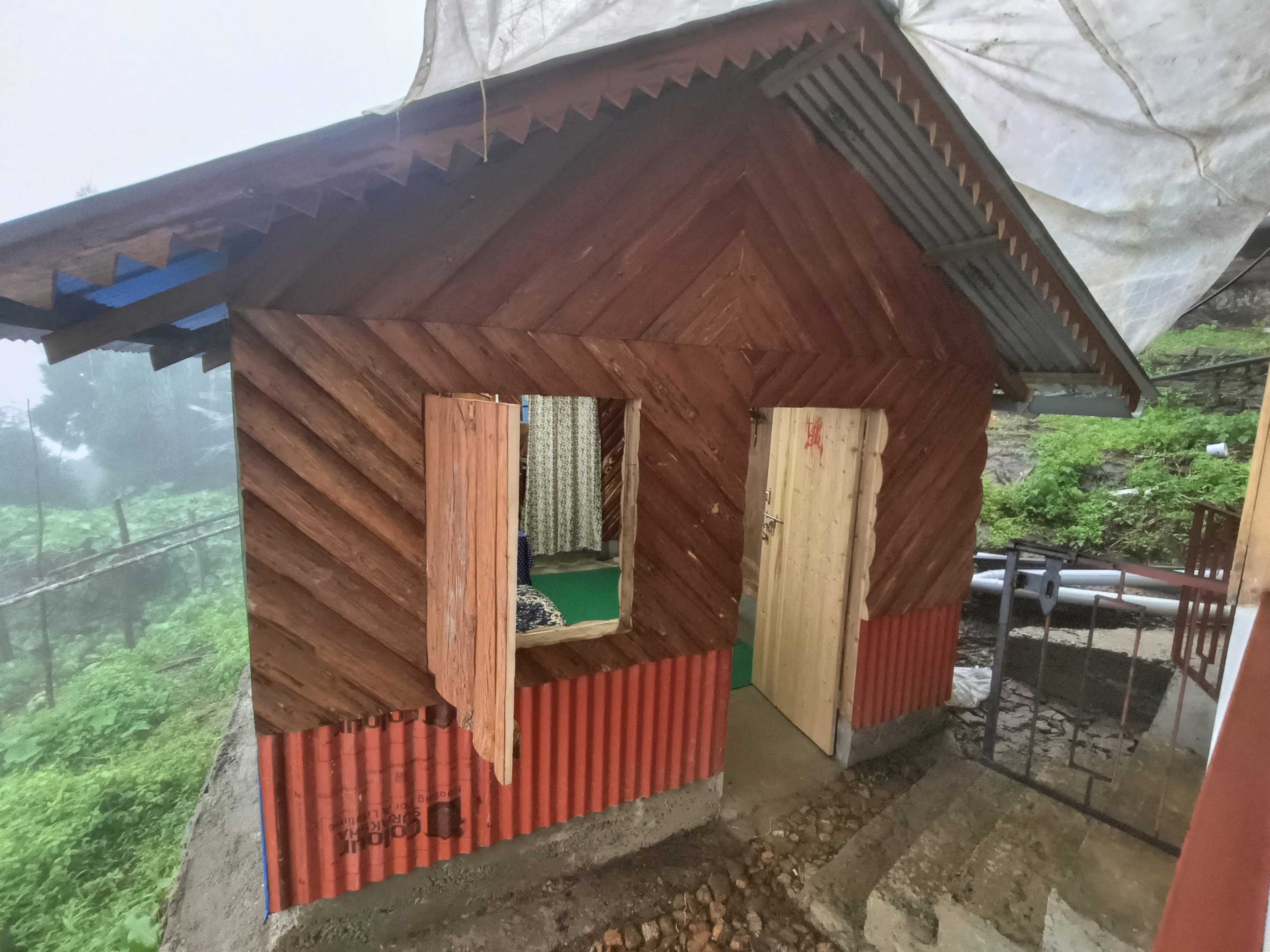 Kitchen & Dining Room at Sunrise Eco Homestay